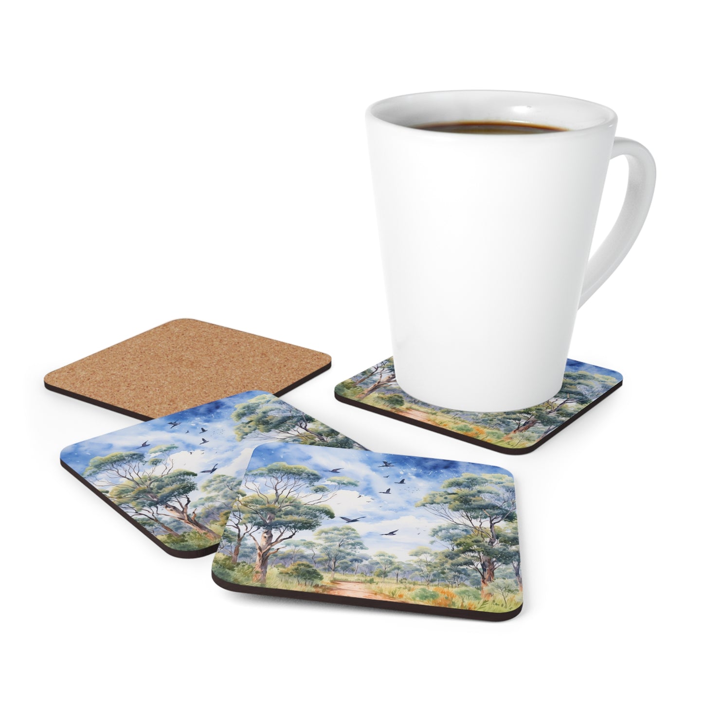 Daytime Native plants Coaster Set (Series 3)