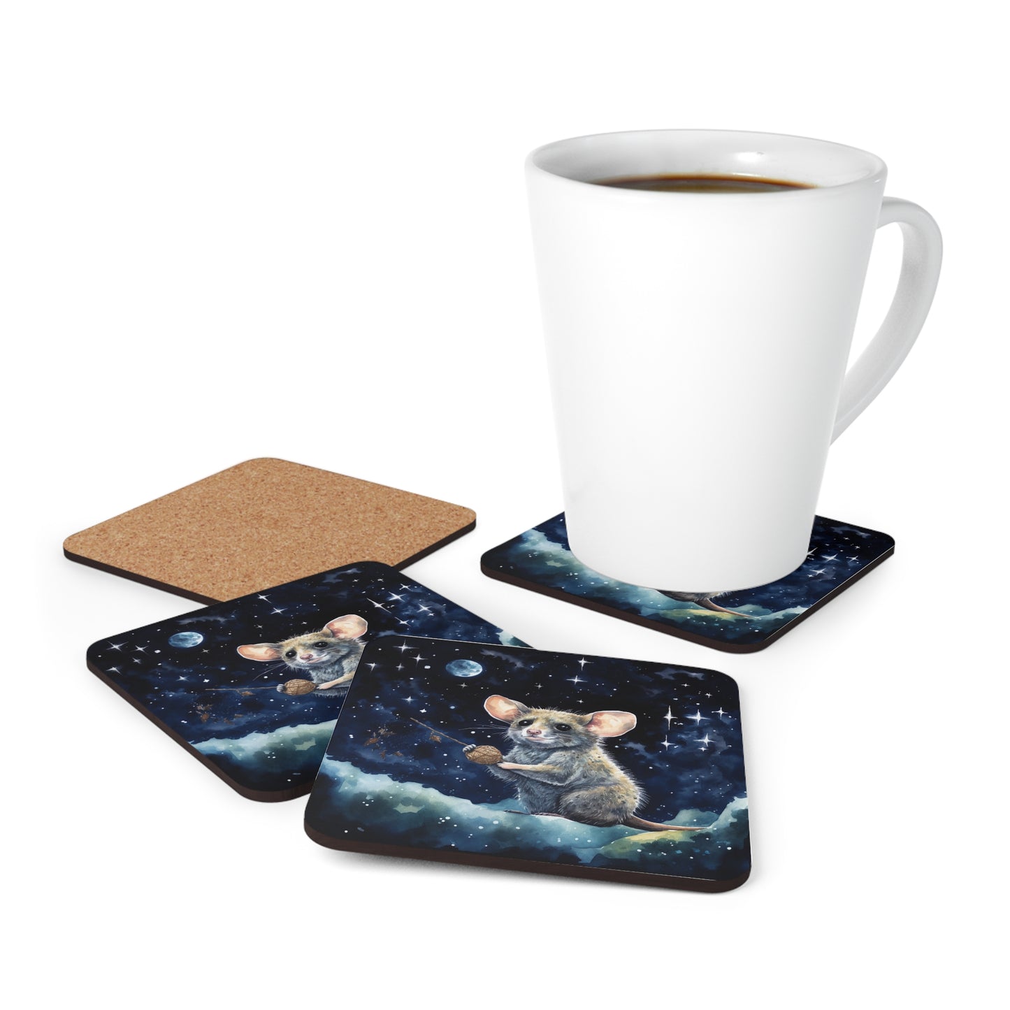 Nighttime Possum Coaster Set (Series 13)