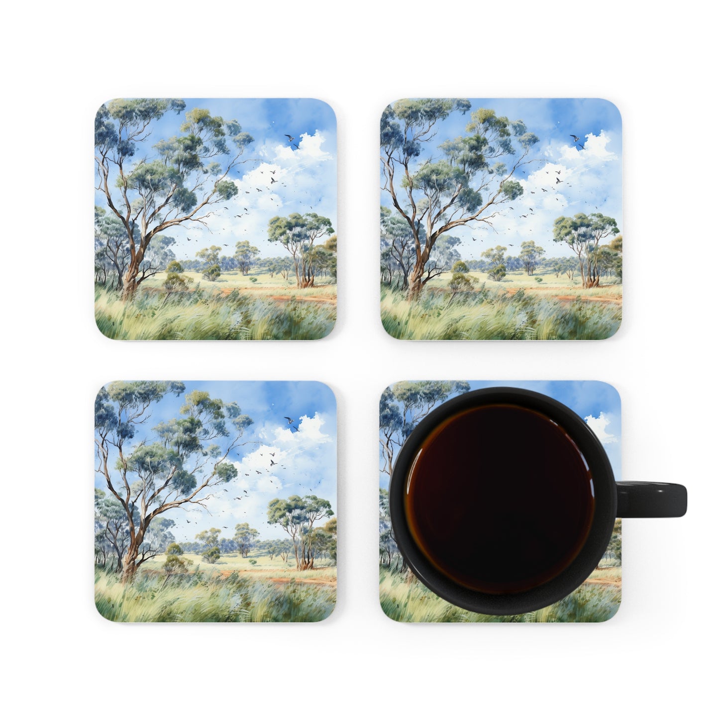 Daytime Native plants  Coaster Set (Series 2)