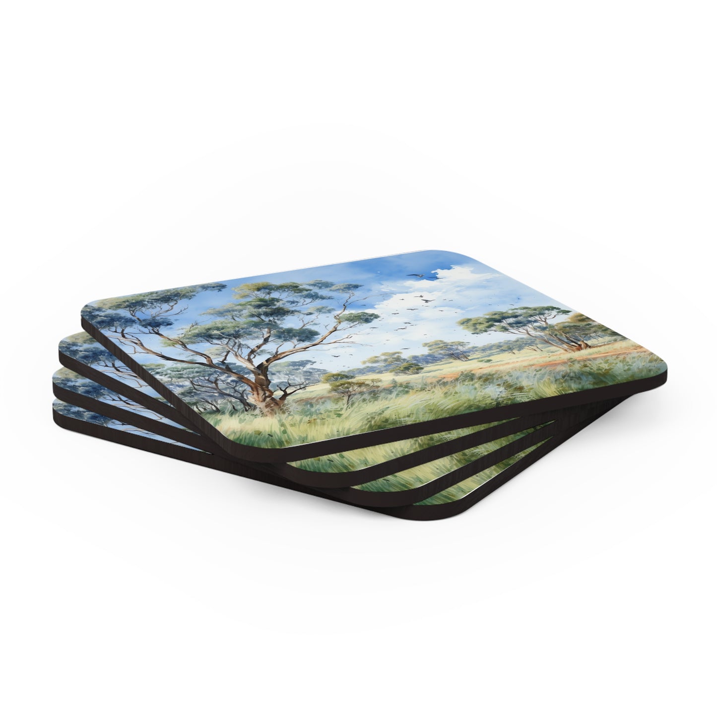 Daytime Native plants  Coaster Set (Series 2)