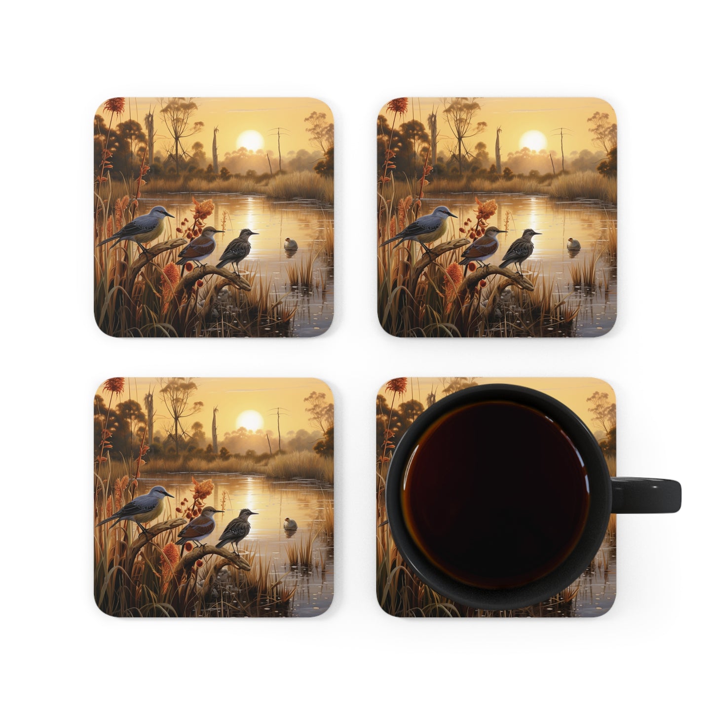 Native Australian Birds Coaster Set (Series 4)