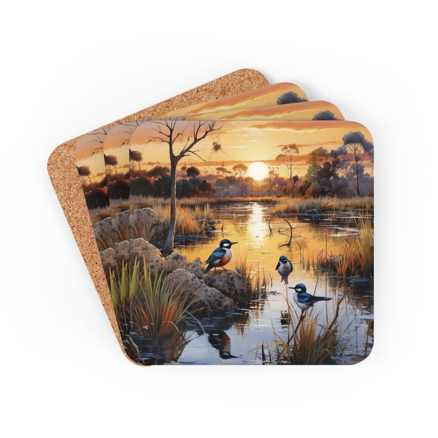 Native Australian Birds Coaster Set (Series 2)