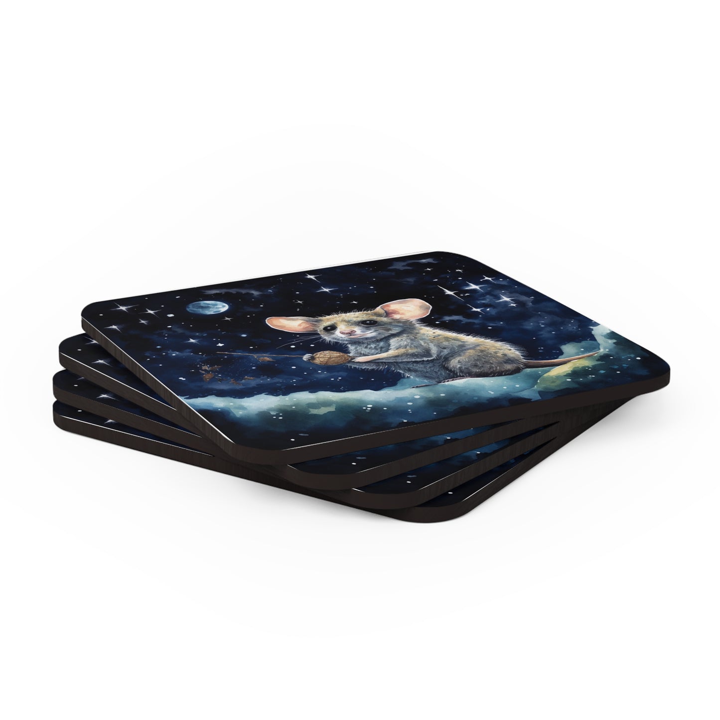 Nighttime Possum Coaster Set (Series 13)