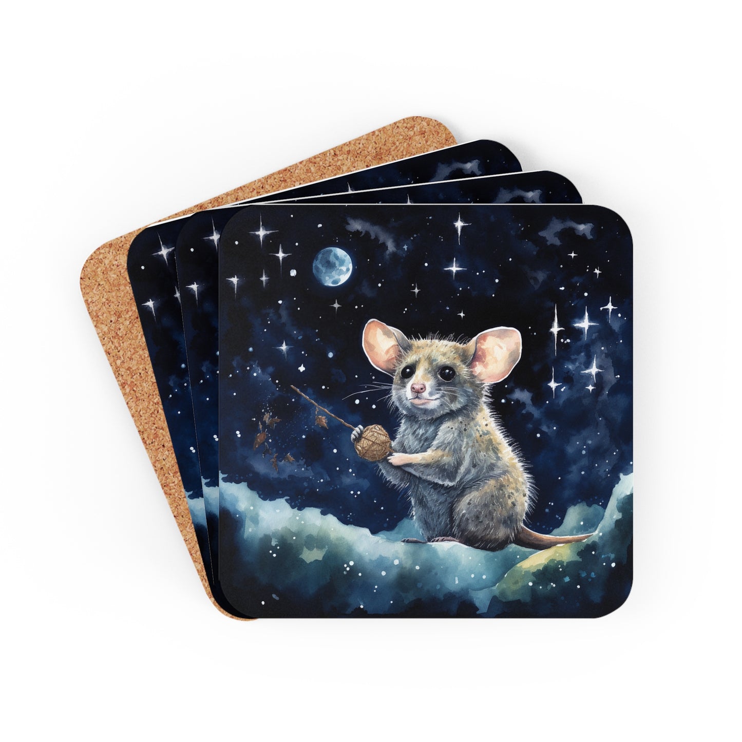 Nighttime Possum Coaster Set (Series 13)