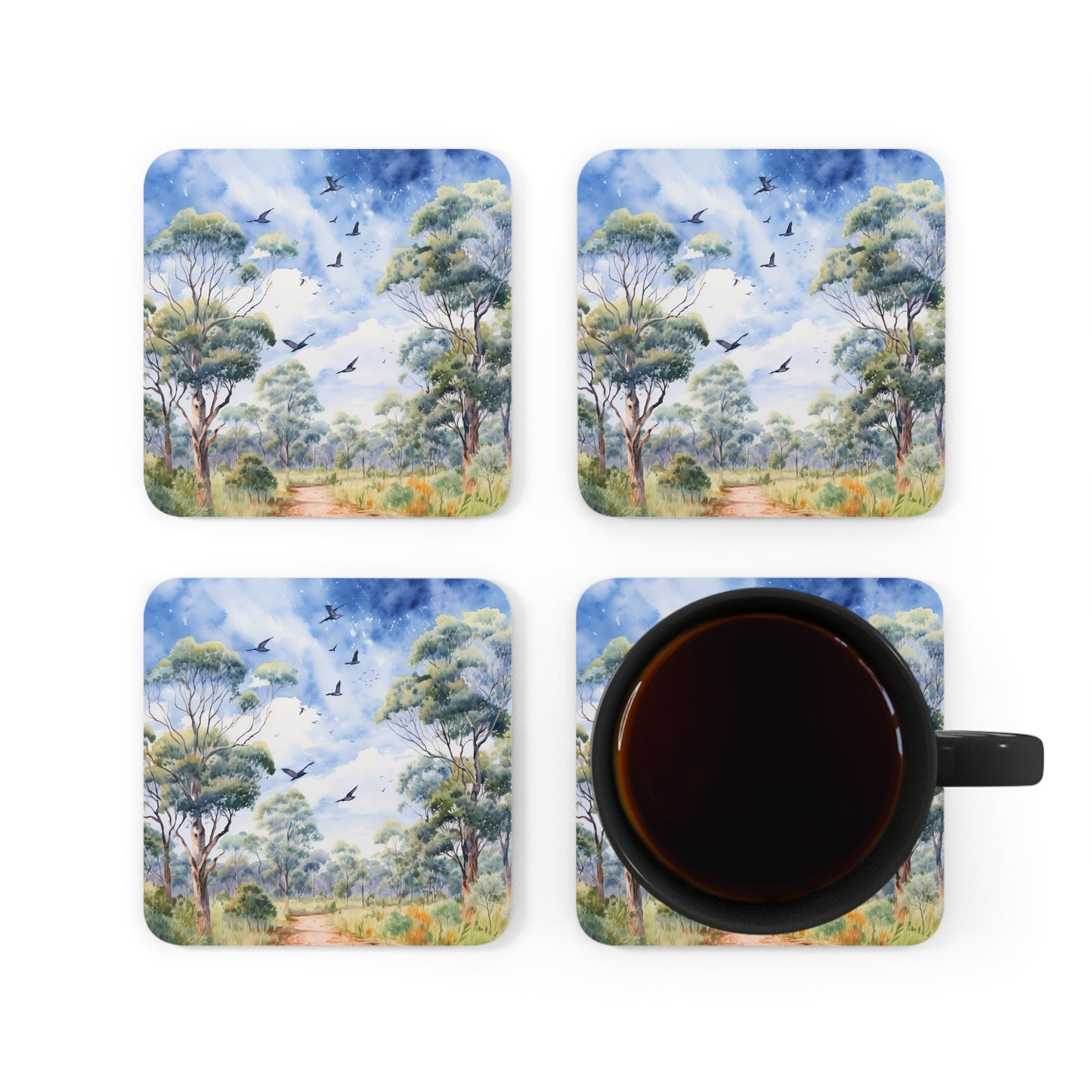 Daytime Native plants  Coaster Set (Series 3)