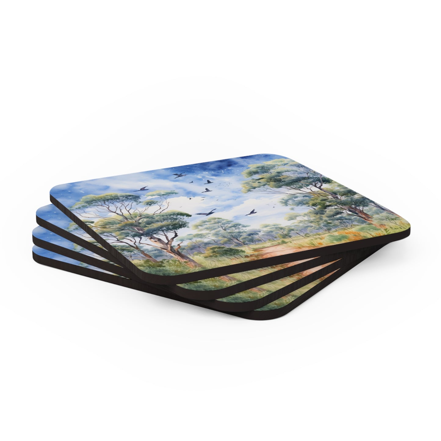 Daytime Native plants  Coaster Set (Series 3)