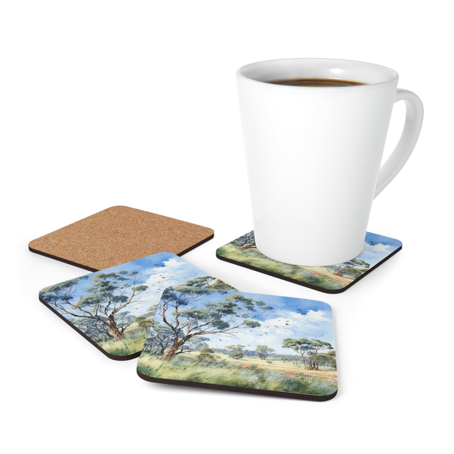 Daytime Native plants  Coaster Set (Series 2)