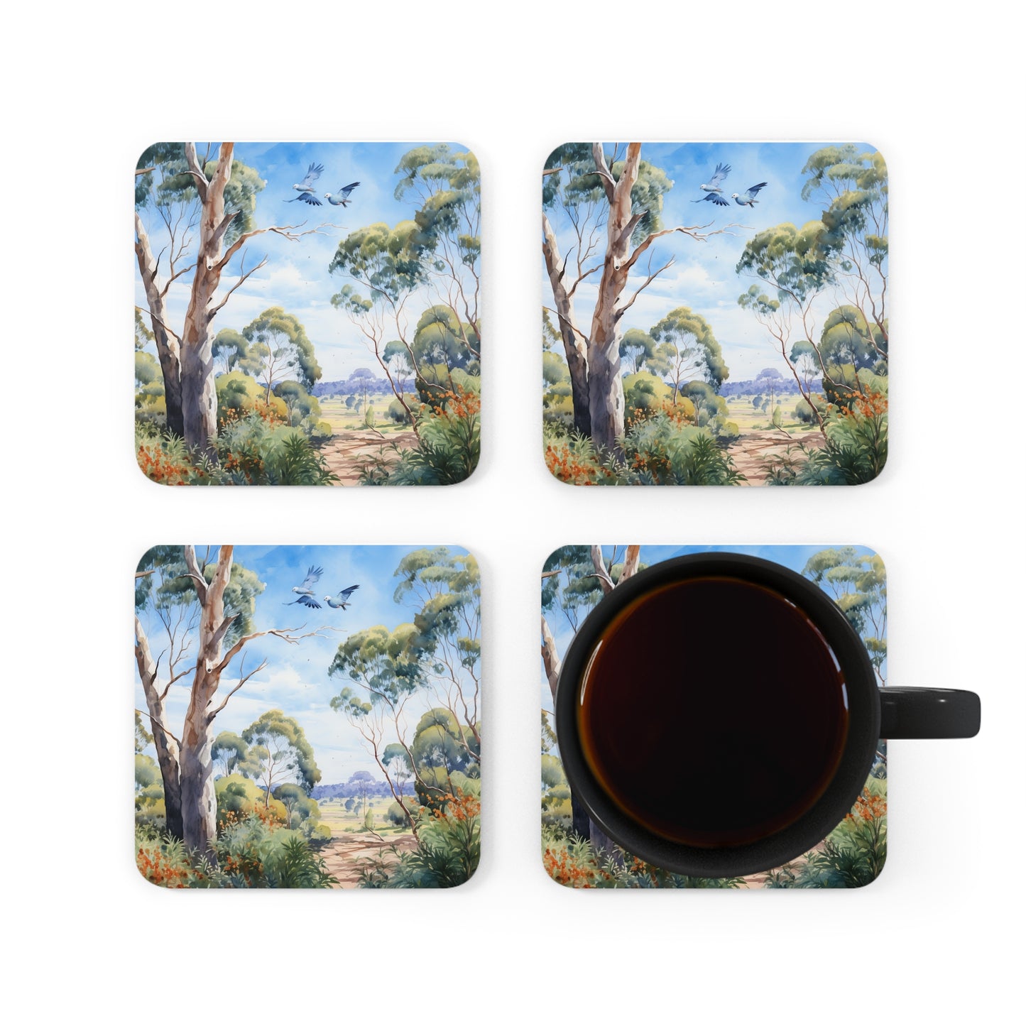 Daytime Native plants  Coaster Set (Series 1)