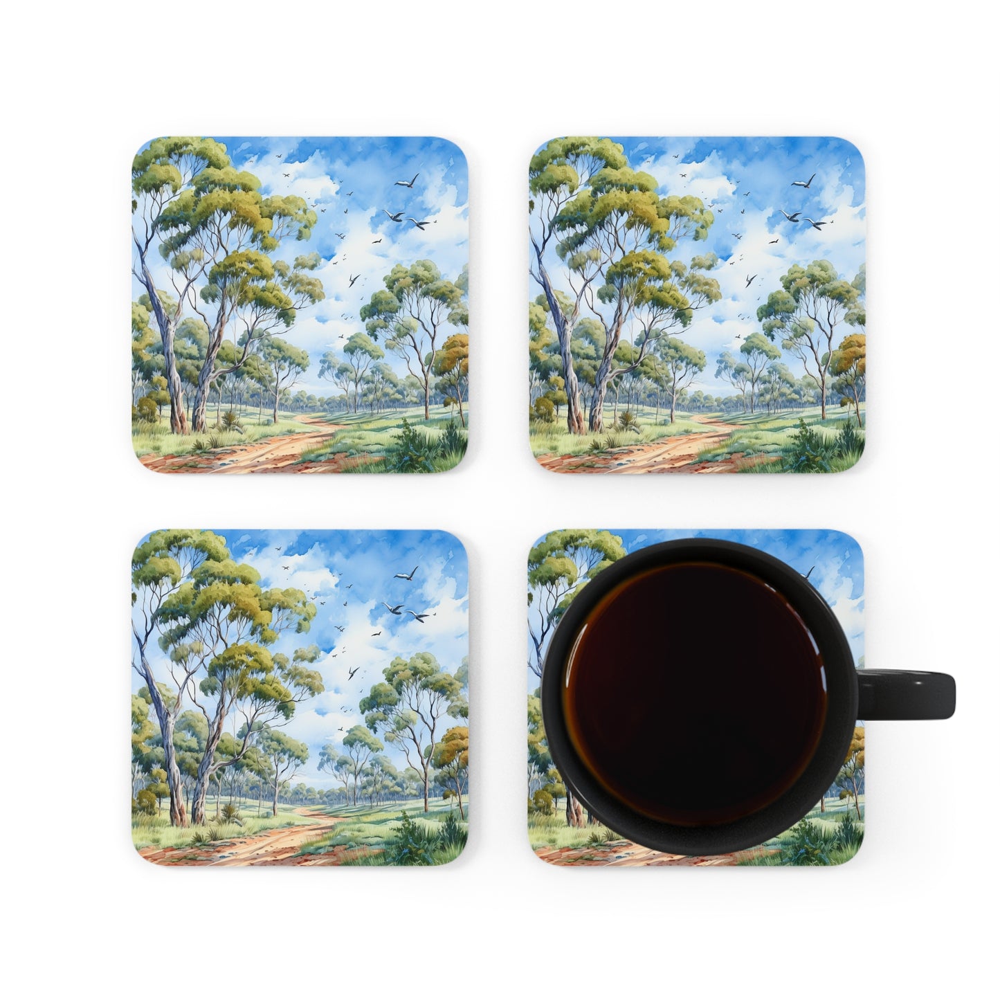 Daytime Native plants  Coaster Set (Series 4)