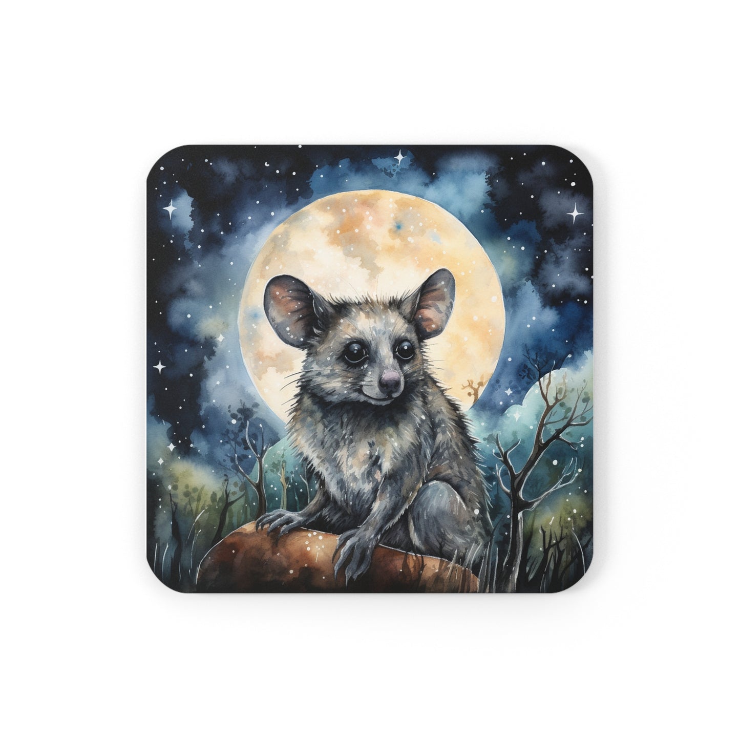 Nighttime Possum Coaster Set (Series 1)