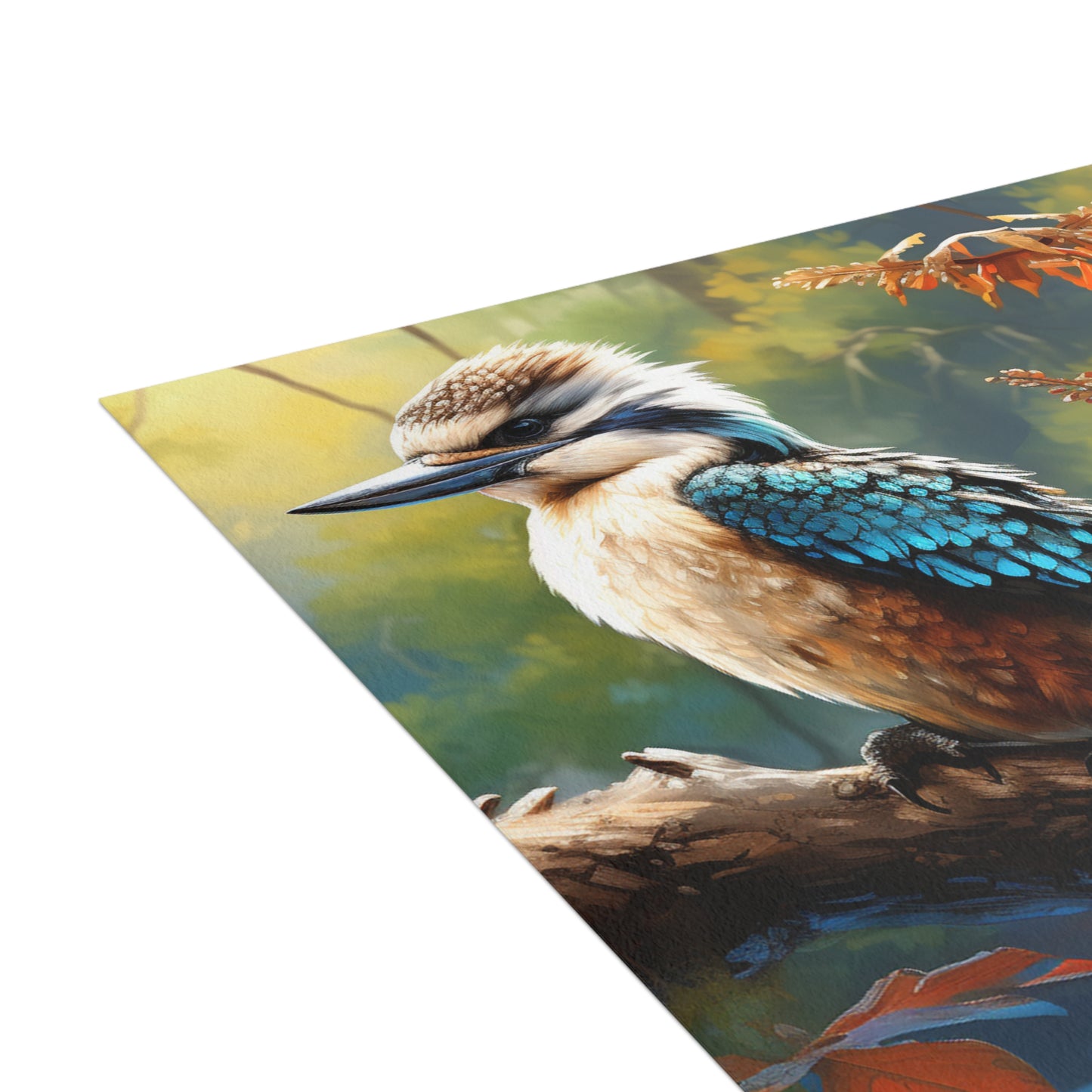 Yarra Gaze: Watercoloured Australian Kookaburra - Greeting Card