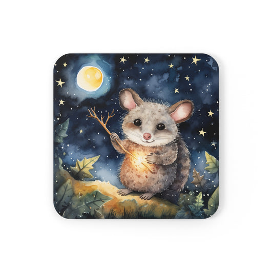 Nighttime Possum Coaster Set (Series 7)