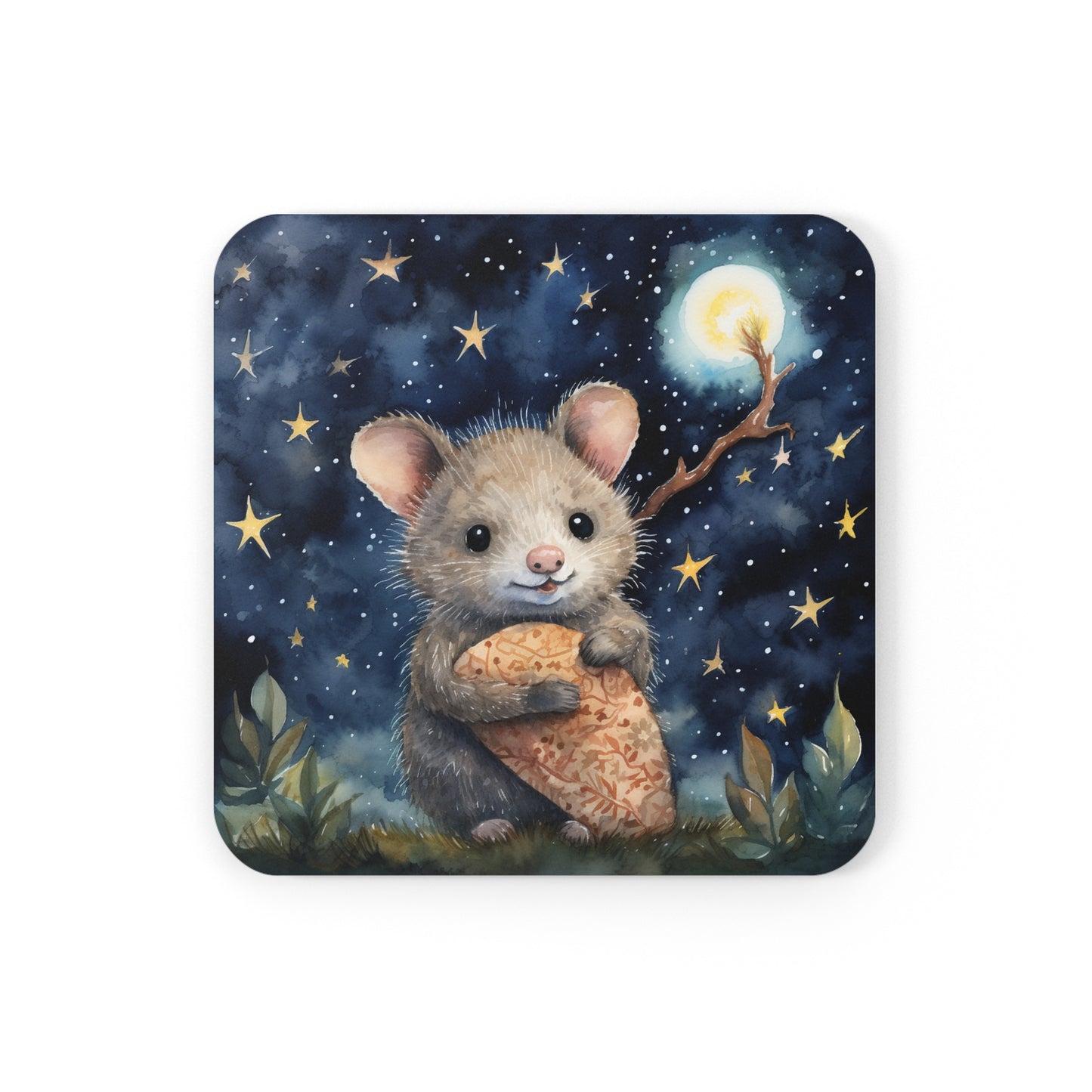 Nighttime Possum Coaster Set (Series 9)