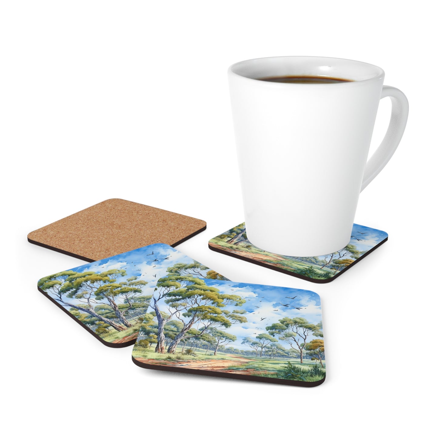 Daytime Native plants  Coaster Set (Series 4)