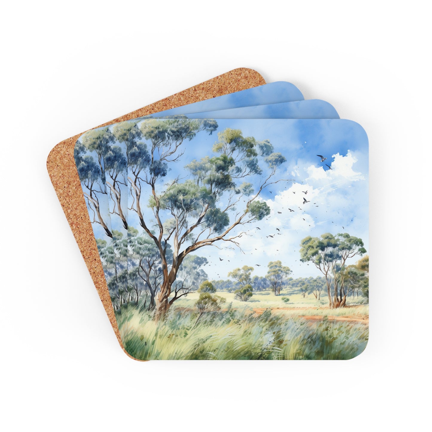 Daytime Native plants  Coaster Set (Series 2)