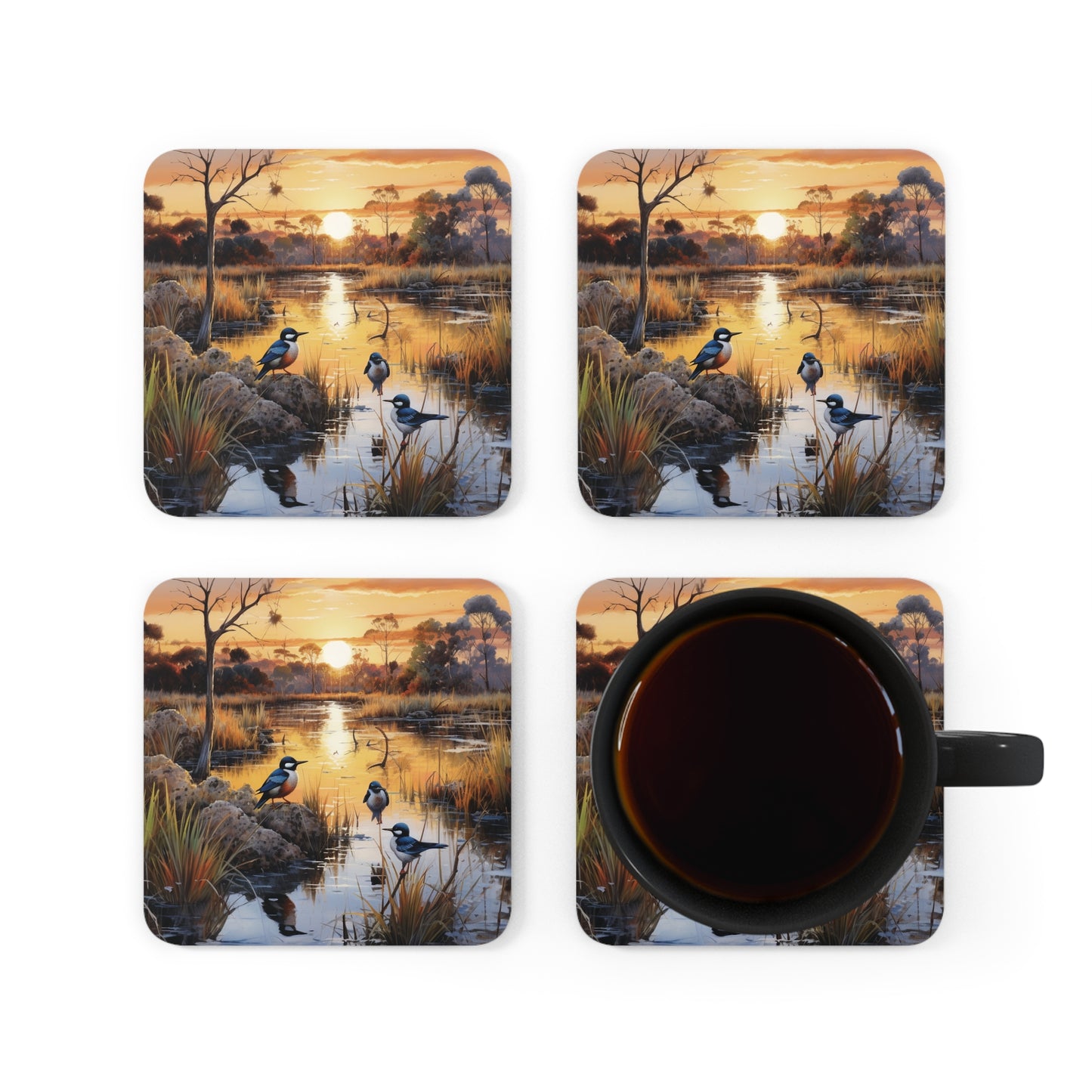 Native Australian Birds Coaster Set (Series 2)