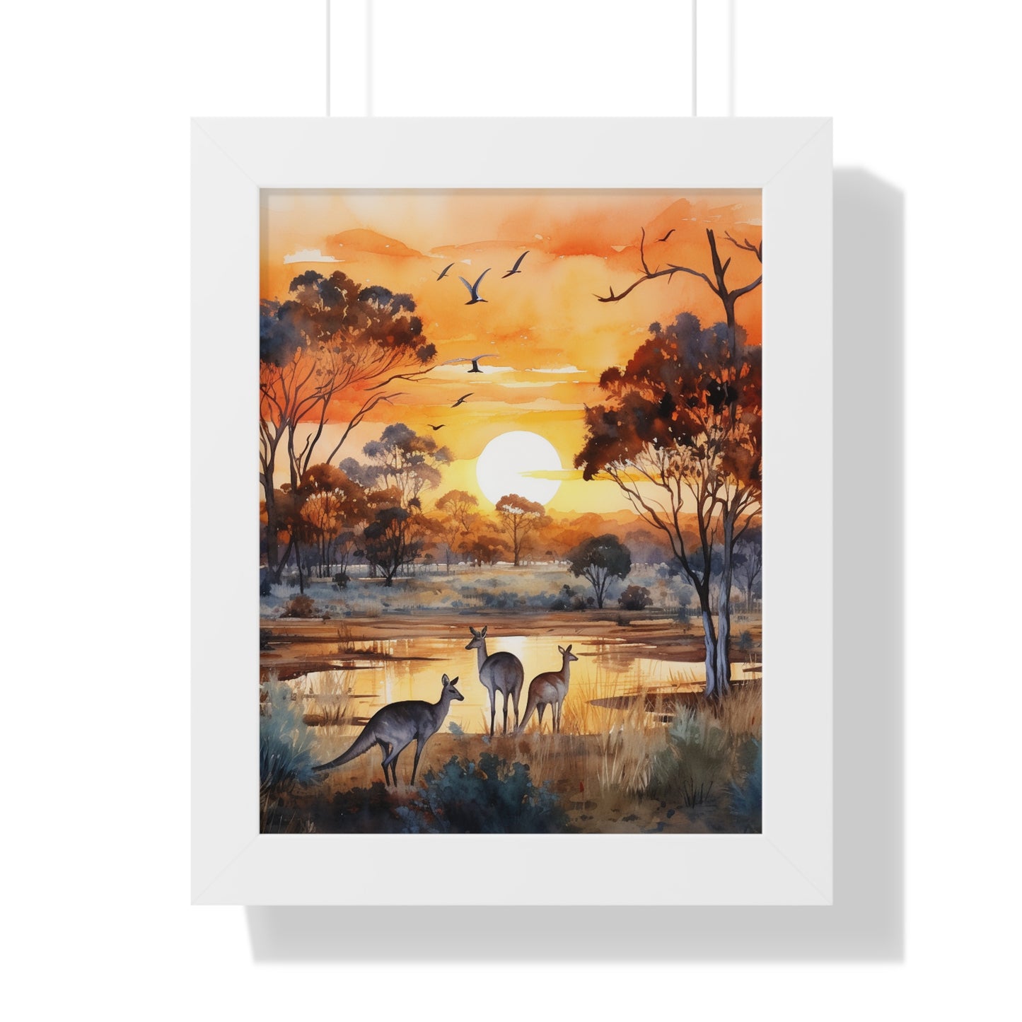 Sunrise Serenade: Kangaroos at Dawn